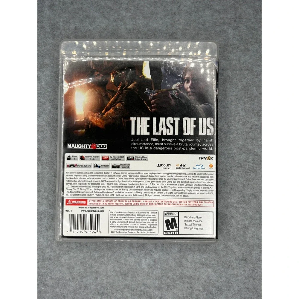 The Last of Us Sony PlayStation 3 PS3 Video Game